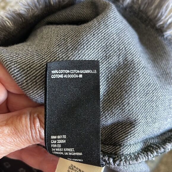 We the Free! Free People Black Antiqued Denim Mini Skirt Size 29 - Picture 6 of 8